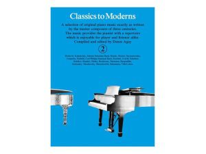 Classics to Moderns Book 2 - Piano