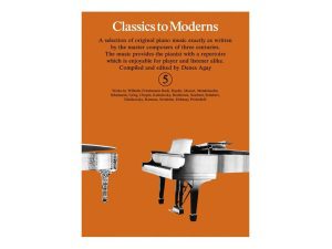Classics to Moderns Book 5 - Piano