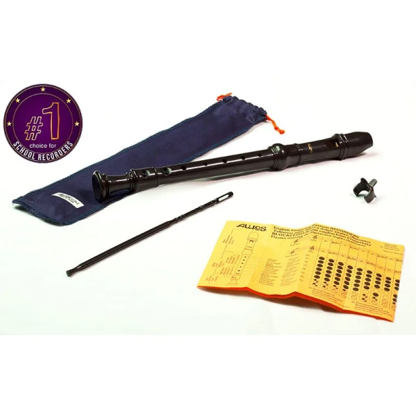 Aulos 303BD Elite Descant Recorder - Dark Brown - Image 2