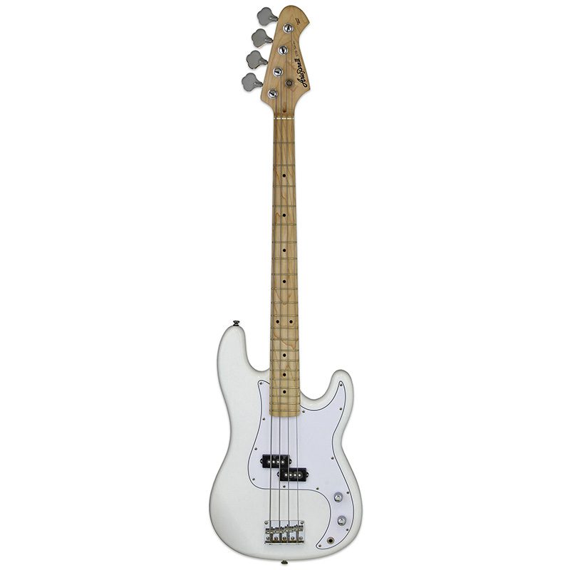 Aria STB-PB/M White With Maple Fretboard