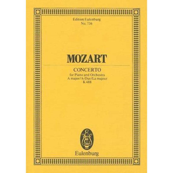 Mozart Concerto No. 23 in A Major - Study Score K. 488