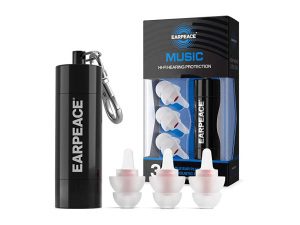 EarPeace EP03 HI-FI Hearing Protection - Black Case - White Plugs