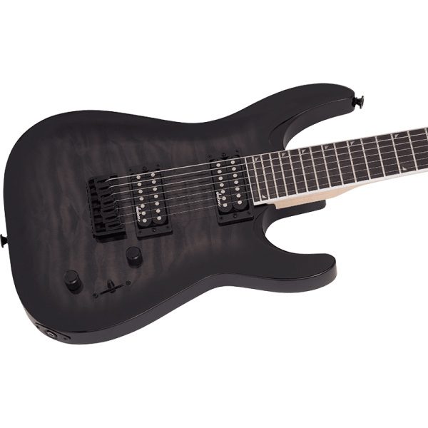 Jackson JS32Q Dinky Arch Top DKA - Transparent Black Burst - Image 6