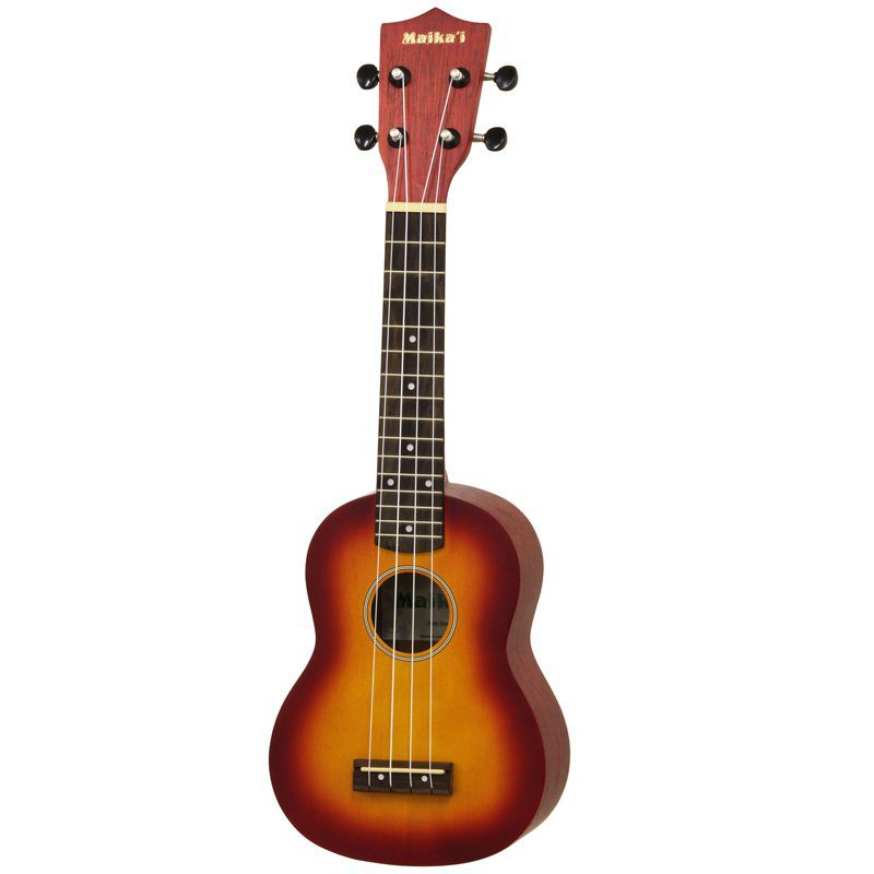 Maikai Coloured Soprano Ukulele - Cherry Sunburst