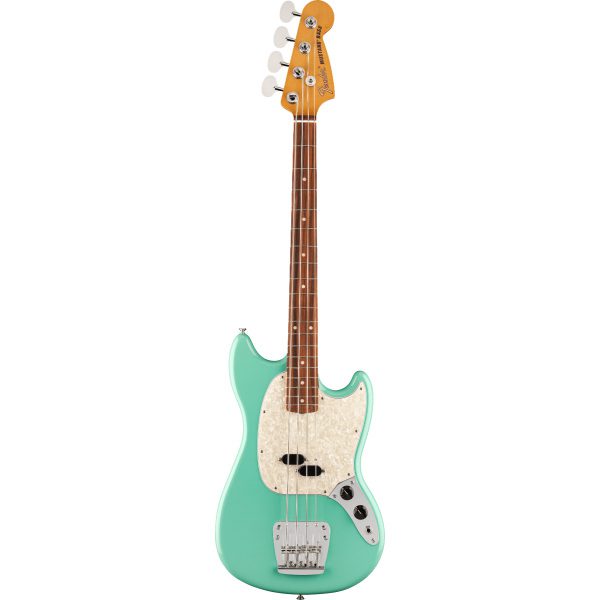 Fender Vintera 60s Mustang Bass - PF - Seafoam Green - Image 3