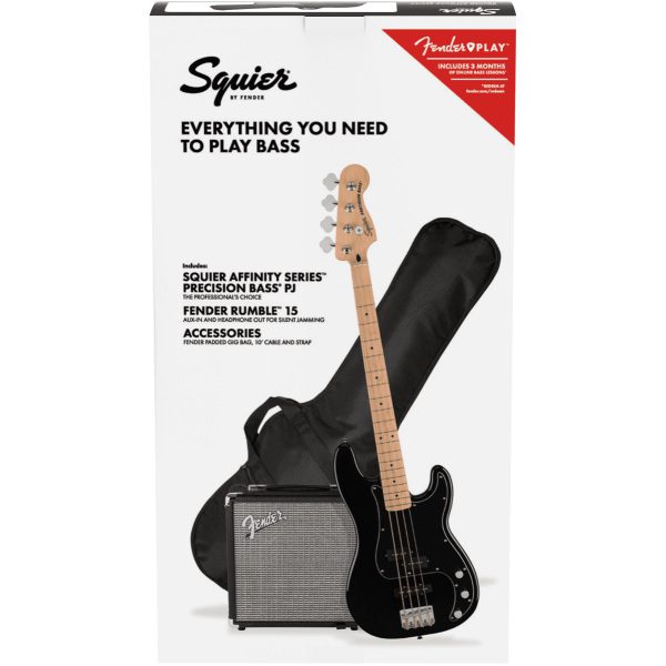 Fender Squier Affinity Precision Bass PJ Pack MN - Black1