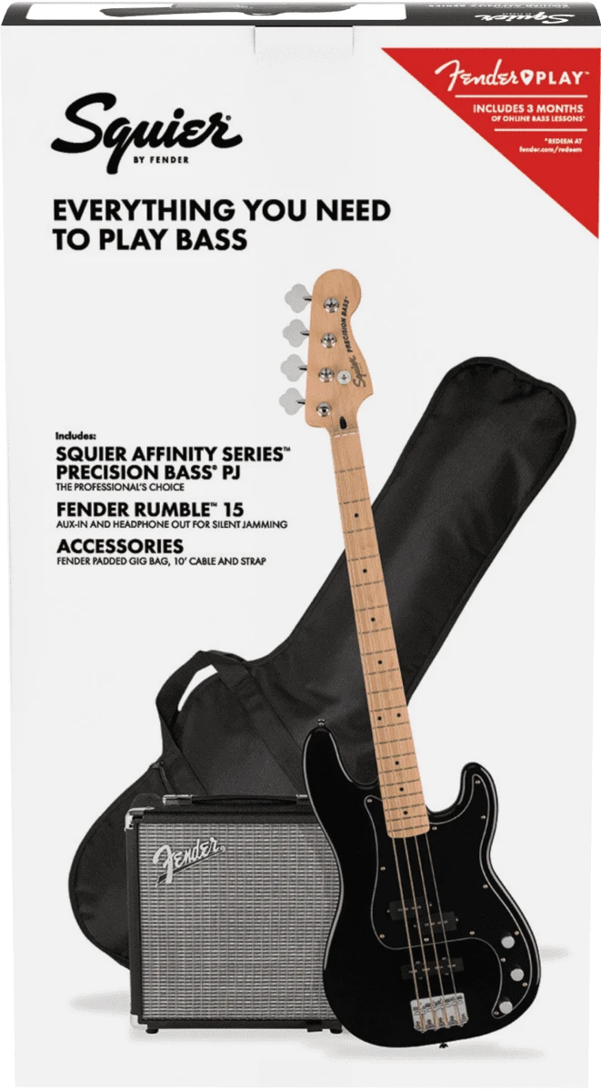 Fender Squier Affinity Precision Bass PJ Pack MN - Black