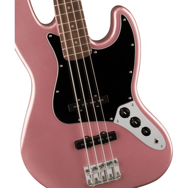 Fender Squier Affinity Jazz Bass - LRL - BPG - Burgundy Mist - Image 3