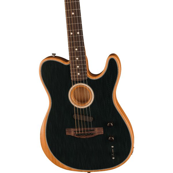 Fender Acoustasonic Player Telecaster RW - Brushed Black - Image 3