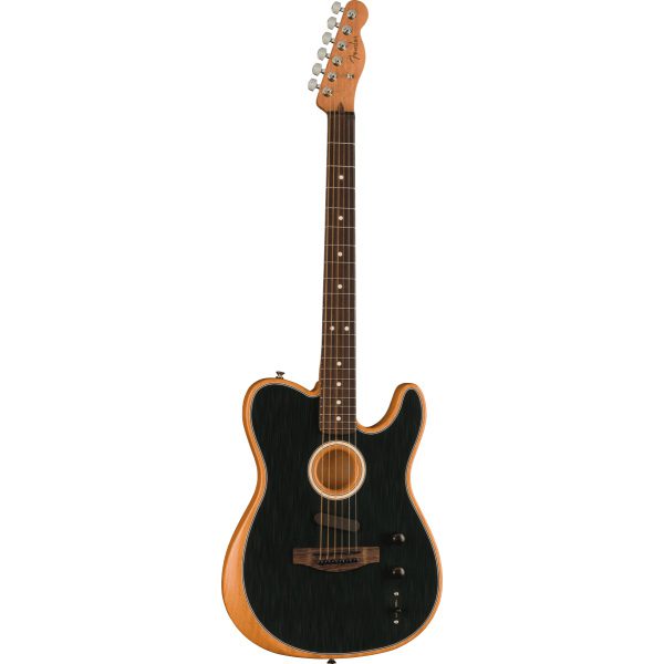Fender Acoustasonic Player Telecaster RW - Brushed Black - Image 4