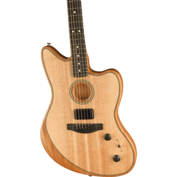 Fender American Acoustasonic Jazzmaster - Natural - Image 2