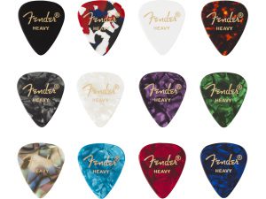 Fender 351 Celluloid Medley - 12 Picks - Heavy