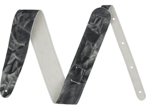 Fender Tie-Dye Leather Strap - Black