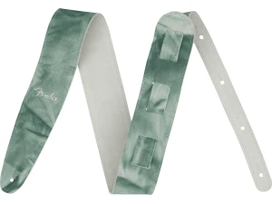 Fender Tie-Dye Leather Strap - Sage Green