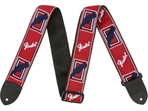 Fender 2-Inch Monogrammed Guitar Strap - Red/White/Blue