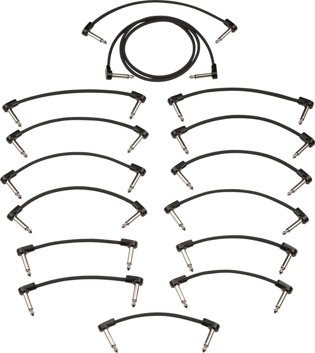 Fender Black Chain Patch Cable Kit - Small