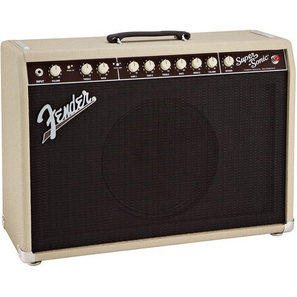 Fender Super-Sonic 22 Combo - Blonde/Oxblood - Image 2
