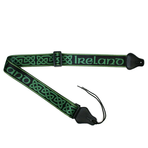 Ireland Celtic Knot Guitar Strap w/Leather Ends - Image 2