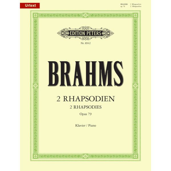 Brahms - 2 Rhapsodies Op. 79 - Piano