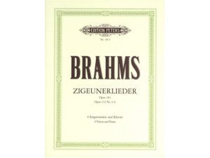 Brahms: Zigeunerlieder / Gypsy Songs Opus 103 (Opus 112 Nr. 3-6) - 4 Voice/SATB and Piano