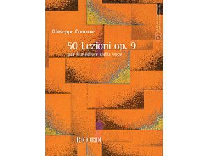 Concone: 50 Lessons for Medium Voice (2 CDs Included) - Voice and Piano