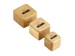 Meinl NINO507 Wood Shaker Set Square Shape - 3 Pcs - Rubber Wood