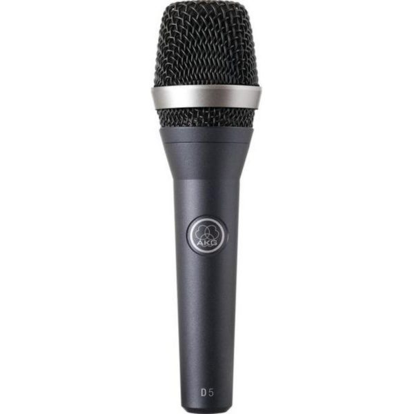 The D 5 dynamic vocal microphone for lead and backing vocals delivers a powerful sound even on the noisiest stage. Its supercardioid polar pattern ensures maximum gain before feedback (for more details, visit www.akg.com/feedbackisdead). The D 5 stands fo