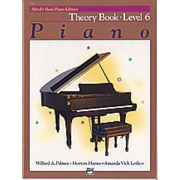 Alfred's Basic Piano Library: Theory Book - Level 6.