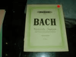 Bach "klavierwerke - Supplement" Piano