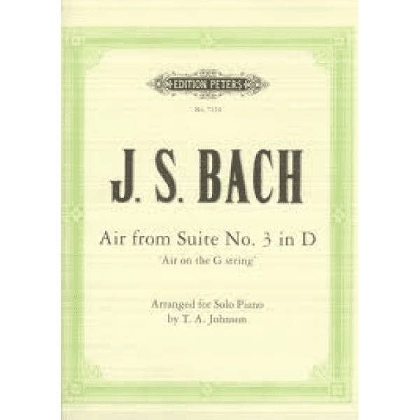 "Air from Suite No. 3 in D / Air on a G String", Bach, Edition Peters