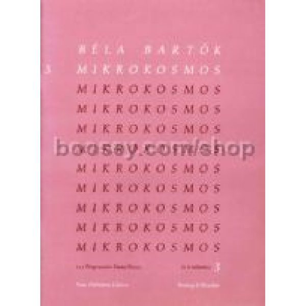 Bela Bartok "Mikrokosmos" Vol. 3 Piano