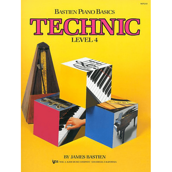 Bastien Piano Basics Level 4 "Technic" WP219 (For The 7-11 year old beginner)