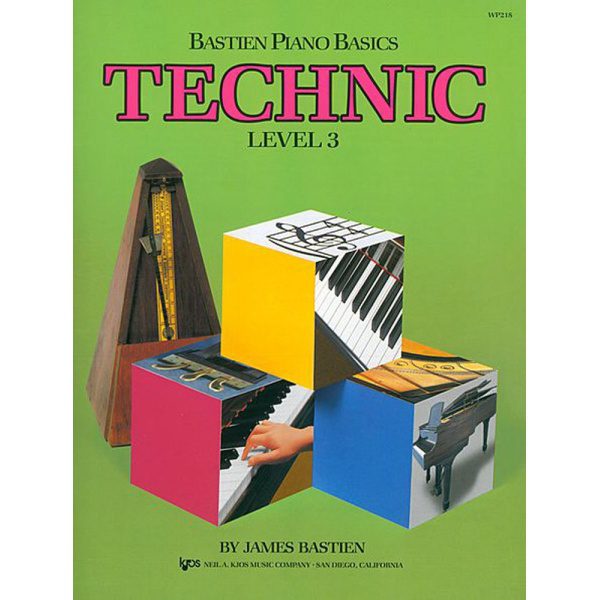 Bastien Piano Basics Level 3 "Technic WP218" (For The 7-11 year old beginner)
