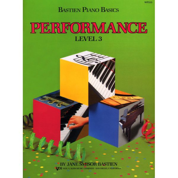 Bastien Piano Basics Level 3 "Performance WP213" (For The 7-11 year old beginner)