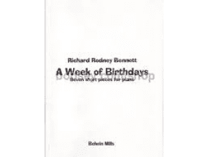 Bennett "A Week of Birthdays" - Piano