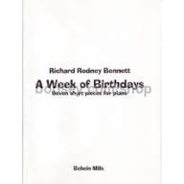 Bennett "A Week of Birthdays" - Piano