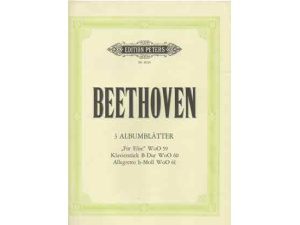 Beethoven "3 Albulblatter / 3 Album Pieces" - Piano