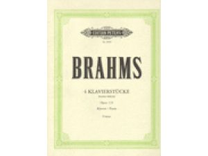 Brahms 4 Klavierstucke / Piano Pieces Op. 119.