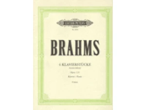 Brahms 4 Klavierstucke / Piano Pieces Op. 119.