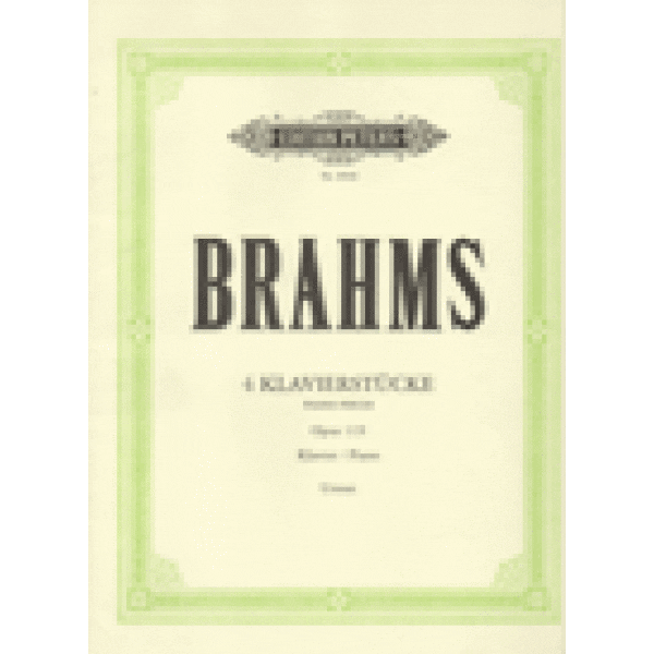 Brahms 4 Klavierstucke / Piano Pieces Op. 119.
