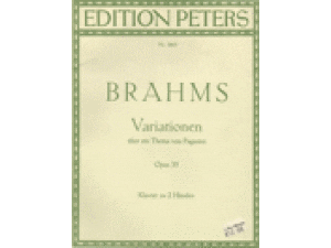 Brahms Variations on a Theme of Paganini op. 35 - Piano.