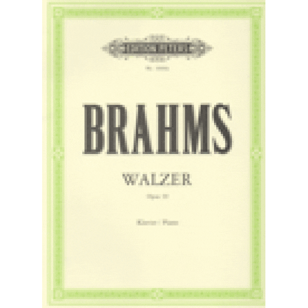 Brahms Walzer  Waltzes op. 39 - Piano