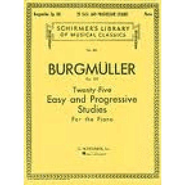 Burgmuller Twenty-Five Easy and Progressive Studies for the Piano. Op. 100