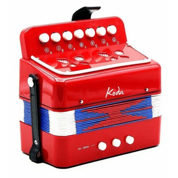 Koda 7 Button Childrens Accordion HC103A-Red