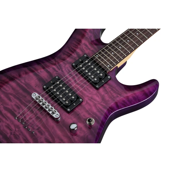 Schecter C-6 Plus Electric Magenta - Image 3