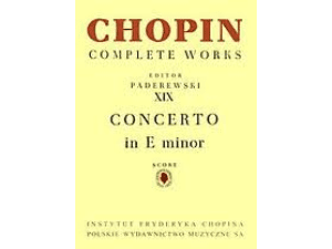 Chopin Complete Works Vol. XIX Concerto in E minor. - Piano