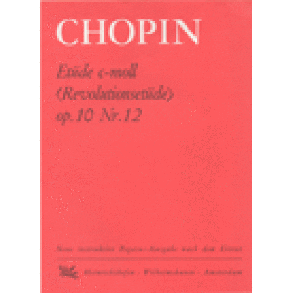 Chopin Etude in C- moll (Revolutionsetude) Op. 10 No. 12 - Piano.