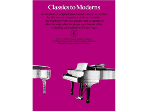 Classics to Moderns Book 6 for Piano.