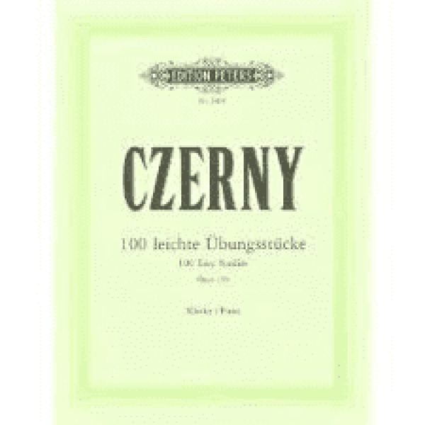 Czerny 100 Leichte Ubungsstucke / 100 Easy Studies Op. 139 - Piano
