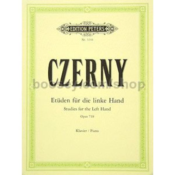 Czerny Etuden fur die linke Hand / Studies for the Left Hand Op. 718 - Piano